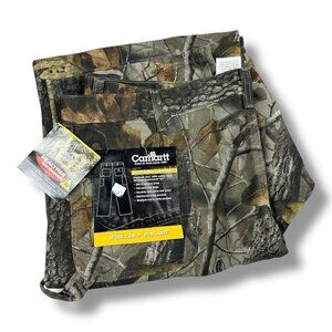 New Carhartt Camo Pants 44x34 Camo B158 CMO Realtree Dungaree Carpenter Hunting